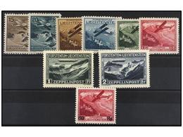 ** LIECHTENSTEIN. Mi.108/113, 114/15, 148. 1930-35.  AIR MAIL.  COMPLETE Sets, Never Hinged. Michel.900€. - Altri & Non Classificati