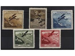 * LIECHTENSTEIN. Mi.A108/13. 1930. Complete Set, Hinged. Michel.170€. - Sonstige & Ohne Zuordnung