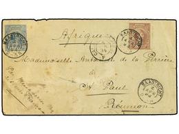 HOLANDA. 1894 (April 4). Cover From Maastricht To St. Paul, Reunion At  12½ Cent  Rate With 1891-94  5c  Blue And  7½c   - Andere & Zonder Classificatie