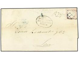 PERU. Yv.8. 1863 (24 Nov.). GUADALUPE (norte Del Perú) A LIMA. Carta Circulada Sin Sellos (probablemente Por Carecer De  - Autres & Non Classés