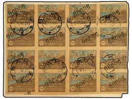 RUSIA. 1922. Registered Cover To BERLIN Bearing, On Reverse, Fine Block Of Twenty Imperf 1922  50000 R. On 30000 R.  (ov - Other & Unclassified