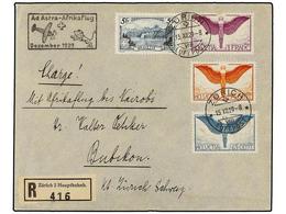 SUIZA. 1929. ZURICH A NAIROBI. Primer Vuelo, Realizado Por El Piloto Mittelholzer. (Mu. 231). - Andere & Zonder Classificatie