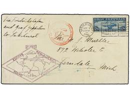 ZEPPELIN. 1930 (May 1).  UNITED STATES OF AMERICA.   LZ 127 Flight Cover, Slight Fold, Franked By Zeppelin 1930  $2.60c. - Other & Unclassified