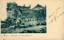 Italie Italia Lazio Roma Rome  Sepulcre De St Cécile 1901 Carte Pionnière - Autres Monuments, édifices