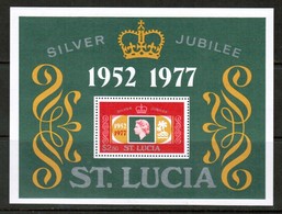 ST.LUCIA   Scott # 418** VF MINT NH Souvenir Sheet SS-367 - Ste Lucie (...-1978)