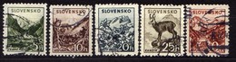 Slowakei / Slovakia, 1940/1943, Mi 71-75 Y, Gestempelt   [240319XXIV] - Usati