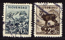 Slowakei / Slovakia, 1940/1943, Mi 73-74 Y, Gestempelt   [240319XXIV] - Used Stamps