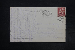 ALEXANDRIE - Affranchissement Mouchon De Alexandrie Sur Carte Postale En 1920 Pour La France - L 27315 - Covers & Documents