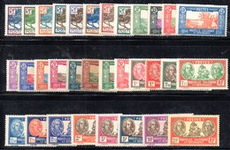 BIG/F - NUOVA CALEDONIA 1928 , Yvert Serie N. 139/161  *  Linguellata  (2380A) - Unused Stamps