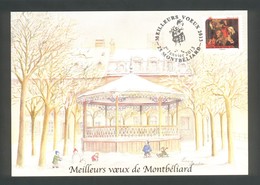 Meilleurs Voeux De Montbéliard - 1er Janvier 2013 - Le Kiosque Sous La Neige - 2010-2019