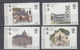 P3298 - BRITISH COLONIES HONG KONG Yv N°433/36 ** ARCHITECTURE - Neufs