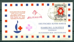 SERVICE SPECIAL AIDE POUR SKOPJE - ALITALIA - HAMBOURG - LOKSTEDT - ROTES KREUZ - Rotes Kreuz