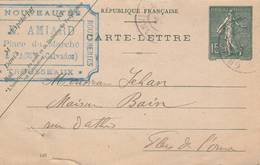 Vassy (14)  - Cachet Magasin" E. AMIARD " - Sur Carte Lettre 1903  -  Scan Recto-verso - Cartes-lettres