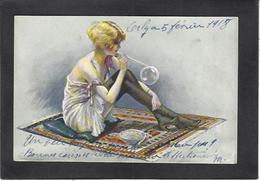 CPA Millière Femme Girl Women érotisme Glamour écrite LE 3 Bulles De Savon - Milliere