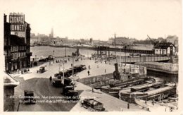 Cpa Cherbourg Vue De L'avant Port,du Pont Tournant Et De La Nlle Gare. - Cherbourg