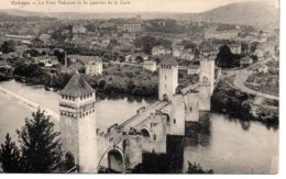 Cpa Cahors,le Pont Valentré Et Le Quartier De La Gare. - Cahors