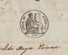 1846-PS-70 SPAIN ANTILLES CUBA PUERTO RICO REVENUE SEALLED PAPER. 1846-47. SELLO 3ro. - Postage Due