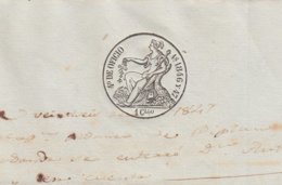 1846-PS-74 SPAIN ANTILLES CUBA PUERTO RICO REVENUE SEALLED PAPER. 1846-47. SELLO 4to. OFICIO - Strafport