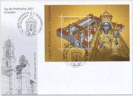 1257 / Bl. 42 Tag Der Briefmarke Einsiedeln Kanton Schwyz - Storia Postale