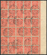 GERMANY: Sc.O10, Beautiful Used Block Of 30 Examples, VF Quality! - Sonstige & Ohne Zuordnung