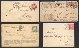 GERMANY: 1860/64: 10 Covers (1 Is A Front) Or Postal Stationeries, Varied Postmarks And Destinations, Some Very Interest - Sonstige & Ohne Zuordnung