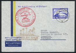 GERMANY: 25/SE/1932 Stuttgart - Asunción (Paraguay): ZEPPELIN Cover Franked With 2Mk. And Special Marks, Arrival Backsta - Sonstige & Ohne Zuordnung