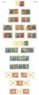 GERMANY: ZUSAMMENDRUCKE: Collection In KA-BE Album Of Several Hundreds Pairs And Strips Of Stamps With Labels, Advertisi - Otros & Sin Clasificación