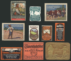 GERMANY: AGRICULTURE, RURAL: 10 Old Interesting Cinderellas, Fine To Very Fine Quality! - Sonstige & Ohne Zuordnung