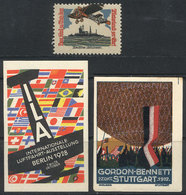 GERMANY: AVIATION: 3 Old Interesting Cinderellas, Fine To Very Fine Quality! - Other & Unclassified