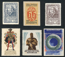 GERMANY: WORK, LABOR, WORKERS: 6 Old Interesting Cinderellas, Fine To Very Fine Quality! - Sonstige & Ohne Zuordnung