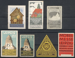 GERMANY: HOUSING, CONSTRUCTION: 7 Old Interesting Cinderellas, Fine To Very Fine Quality! - Other & Unclassified