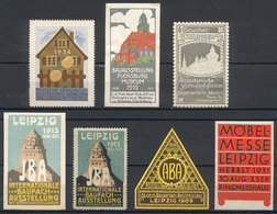 GERMANY: HOUSING, CONSTRUCTION: 7 Old Interesting Cinderellas, Fine To Very Fine Quality! - Andere & Zonder Classificatie