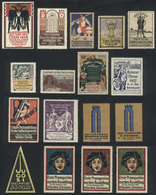 GERMANY: 37 Old Interesting Cinderellas, VARIED TOPICS, Fine To Very Fine Quality! - Other & Unclassified