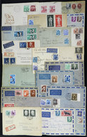 EAST GERMANY: Over 70 Covers Sent To Argentina Between 1950 And 1960 With Attractive And Very Varied Postages, Very Inte - Brieven En Documenten