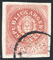 ARGENTINA: GJ.15, 5c. With Narrow C, Wide Margins, Superb! - Unused Stamps