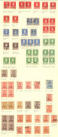 ARGENTINA: VARIETIES OF OFFICIAL STAMPS (department Stamps M.A. To M.J.I.): Old Collection In Album, Very Neatly Mounted - Dienstzegels