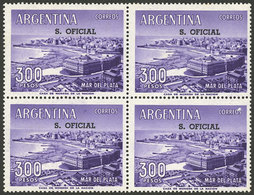 ARGENTINA: GJ.775, MNH Block Of 4, VF Quality! - Dienstmarken