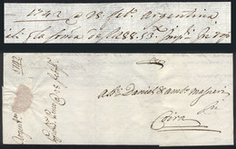 ARGENTINA: Letter Sent From "Argentina" To Coira (Switzerland) On 28/FE/1742, Written In Italian, Excellent Quality, Ext - Andere & Zonder Classificatie