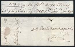 ARGENTINA: Letter Sent From "Argentina" To Coira (Switzerland) On 28/FE/1742, Written In Italian, Excellent Quality, Ext - Otros & Sin Clasificación