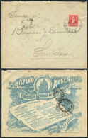 ARGENTINA: Cover With Spectacular Advertisement On Reverse: La Hispano Argentina" Insurance Company, Posted From Buenos  - Andere & Zonder Classificatie