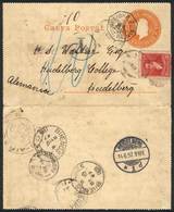 ARGENTINA: 3c. PS Letter Sheet + GJ.178, Cancelled LA COLINA (B.Aires) 18/MAY/1897, To Germany, Taxed Due To Insufficien - Other & Unclassified