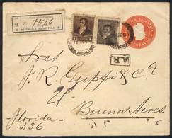 ARGENTINA: 5c. Liberty PS Cover Uprated With GJ.175 + 198 (24c. Perforation 12!!), Totalling The 30c. Rate Of A Register - Andere & Zonder Classificatie