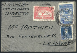 ARGENTINA: Home-made Cover Prepared To Attain The Minimum Weight, Sent To Le Havre (France) On 19/DE/1928, Franked With  - Andere & Zonder Classificatie