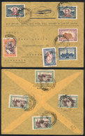 ARGENTINA: Airmail Cover Sent To Germany On 11/MAR/1933, Franked With The Complete Set "La Plata 50th Anniversary" + Oth - Other & Unclassified