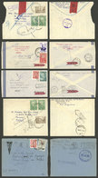 ARGENTINA: 5 Covers Sent To Colombia, France, Panama, Malaysia And Great Britain Between 1965 And 1967, All RETURNED TO  - Andere & Zonder Classificatie
