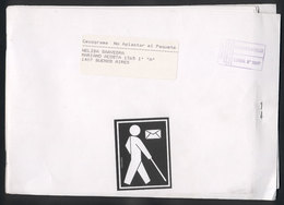 ARGENTINA: Cecogramme (mail For Blind People), Folded Cover With Complete Content In Braille System, Used In Buenos Aire - Other & Unclassified