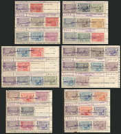 ARGENTINA: 2 Books Of Members Of The Union For Industrial Workers Containing About 329 Revenue Stamps (most DIFFERENT, L - Andere & Zonder Classificatie