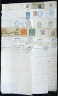 ARGENTINA: REVENUE STAMPED PAPER: About 70 Varied Pages, Some Very Old, Interesting Group! - Andere & Zonder Classificatie