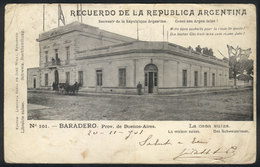 ARGENTINA: BARADERO: La Casa Suiza, Editor Librería Suiza De José Willi, Sent To Italy On 20/NO/1901, Rare! - Argentinië