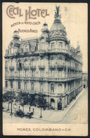 ARGENTINA: BUENOS AIRES: Cecil Hotel, Very Rare Postcard Sent From USA To Italy In 1912, Very Nice! - Argentinien